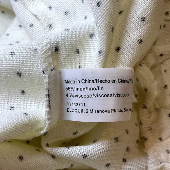 Eloquii 22/24W NWT Polka Dot Ruffle Mini Dress - Picture 7 of 8